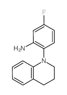 2-[3,4-Dihydro-1(2H)-quinolinyl]-5-fluoroaniline结构式