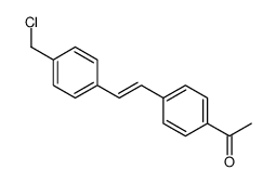 1-[4-[2-[4-(chloromethyl)phenyl]ethenyl]phenyl]ethanone Structure