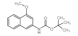 tert-Butyl 4-methoxynaphthalen-2-ylcarbamate Structure