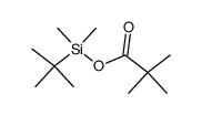 tert-butyldimethylsilyl pivalate Structure