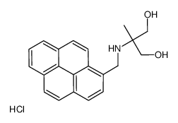 2-methyl-2-(pyren-1-ylmethylamino)propane-1,3-diol,hydrochloride Structure