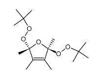 2r,5t-bis-tert-butylperoxy-2,3,4,5c-tetramethyl-2,5-dihydro-furan Structure