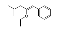 (2-ethoxy-4-methylpenta-1,4-dien-1-yl)benzene Structure