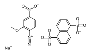 sodium,2-methoxy-4-nitrobenzenediazonium,5-sulfonaphthalene-1-sulfonate Structure