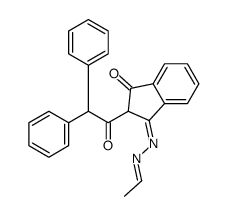 2-Diphenylacetyl-3-(ethylidene-hydrazono)indan-1-one,2-Diphenylacetyl-indan-1,3-dione-1-ethylidenehydrazone Structure