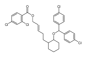 [(E)-5-[(1S,2R)-2-[bis(4-chlorophenyl)methoxy]cyclohexyl]pent-2-enyl] 2,4-dichlorobenzoate Structure