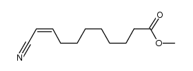 methyl 10-cyano-9-decenoate结构式