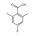 4-fluoro-2-iodo-6-methylbenzoic acid结构式