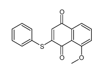 8-methoxy-2-phenylsulfanylnaphthalene-1,4-dione Structure