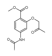 methyl 4-acetamido-2-(2-oxopropoxy)benzoate Structure