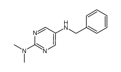 5-N-benzylamino-2-N,N-dimethylaminopyrimidine结构式