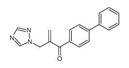 1-(4-phenylphenyl)-2-(1,2,4-triazol-1-ylmethyl)prop-2-en-1-one Structure