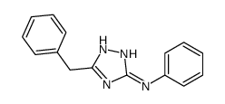 5-benzyl-N-phenyl-1H-1,2,4-triazol-3-amine Structure