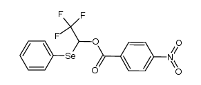 2,2,2-trifluoro-1-(phenylselanyl)ethyl 4-nitrobenzoate Structure