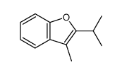 Benzofuran, 3-methyl-2-(1-methylethyl)- (9CI) structure