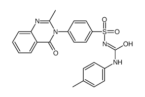 1-[4-(2-methyl-4-oxoquinazolin-3-yl)phenyl]sulfonyl-3-(4-methylphenyl)urea Structure