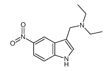 N-ETHYL-N-((5-NITRO-1H-INDOL-3-YL)METHYL)ETHANAMINE结构式