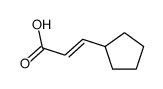 3-cyclopentylprop-2-enoic acid Structure