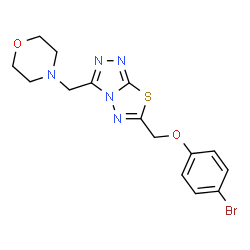 6-[(4-Bromophenoxy)methyl]-3-(4-morpholinylmethyl)[1,2,4]triazolo[3,4-b][1,3,4]thiadiazole Structure