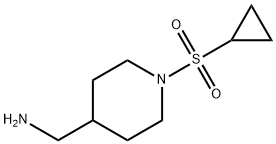 {[1-(Cyclopropylsulfonyl)piperidin-4-yl]methyl}amine Structure