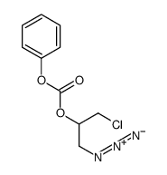 2-Azido-1-(chloromethyl)ethyl Carbonic Acid Phenyl Ester结构式