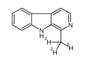 1-(trideuteriomethyl)-9H-pyrido[3,4-b]indole Structure