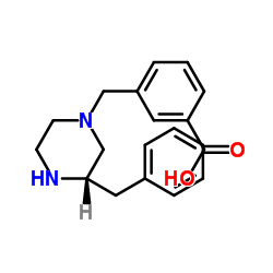 3-{[(3S)-3-Benzyl-1-piperazinyl]methyl}benzoic acid结构式