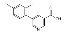 5-(2,4-dimethylphenyl)pyridine-3-carboxylic acid结构式