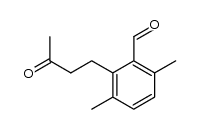 4-(3,6-dimethyl-2-formylphenyl)butan-2-one结构式