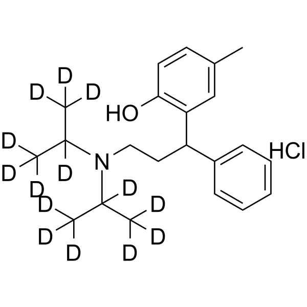 rac-Tolterodine-d14 hydrochloride Structure