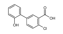 2-chloro-5-(2-hydroxyphenyl)benzoic acid结构式