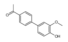 1-[4-(4-hydroxy-3-methoxyphenyl)phenyl]ethanone Structure