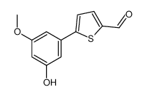 5-(3-hydroxy-5-methoxyphenyl)thiophene-2-carbaldehyde Structure