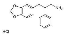 3-(1,3-benzodioxol-5-yl)-2-phenylpropan-1-amine,hydrochloride Structure