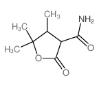 4,5,5-trimethyl-2-oxo-oxolane-3-carboxamide结构式