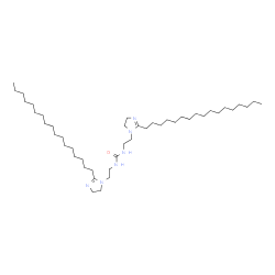 N,N'-Bis[2-[(2-heptadecyl-4,5-dihydro-1H-imidazol)-1-yl]ethyl]urea Structure