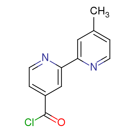 4'-Methyl[2,2'-bipyridine]-4-carbonyl chloride结构式