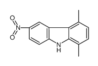 1,4-dimethyl-6-nitro-9H-carbazole结构式