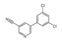 5-(3,5-dichlorophenyl)pyridine-3-carbonitrile结构式