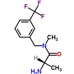 N-Methyl-N-[3-(trifluoromethyl)benzyl]alaninamide结构式