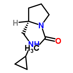 1-{(2S)-2-[(Cyclopropylamino)methyl]-1-pyrrolidinyl}ethanone Structure