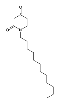 4-dodecyl-1-oxo-1,4-thiazinan-3-one Structure