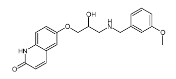 6-[2-hydroxy-3-[(3-methoxyphenyl)methylamino]propoxy]-1H-quinolin-2-one结构式