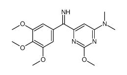 2-methoxy-N,N-dimethyl-6-(3,4,5-trimethoxybenzenecarboximidoyl)pyrimidin-4-amine Structure