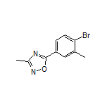 5-(4-溴-3-甲苯基)-3-甲基-1,2,4-噁二唑结构式