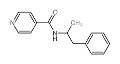 4-Pyridinecarboxamide,N-(1-methyl-2-phenylethyl)-结构式