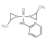 Phosphinic amide,P,P-bis(2-methyl-1-aziridinyl)-N-2-pyrimidinyl-结构式