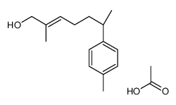 acetic acid,(6S)-2-methyl-6-(4-methylphenyl)hept-2-en-1-ol结构式