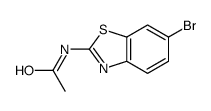 6-溴-2-乙酰胺基苯并噻唑结构式