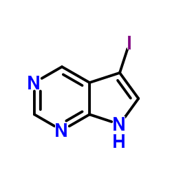 5-碘-7H-吡咯并[2,3-D]嘧啶结构式